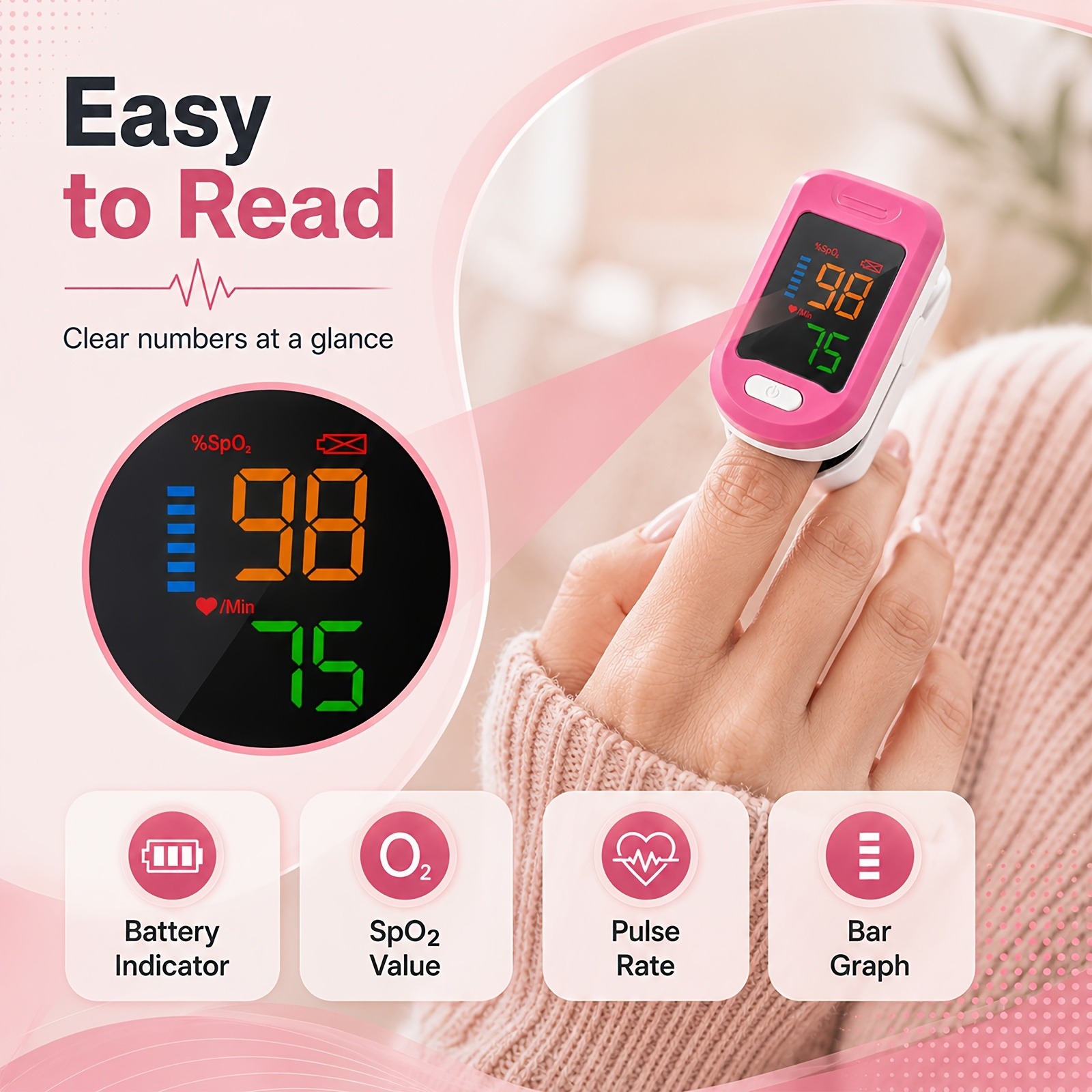 Пульсоксиметр на палец с цифро – обзор и цена Do Oxygen Meter